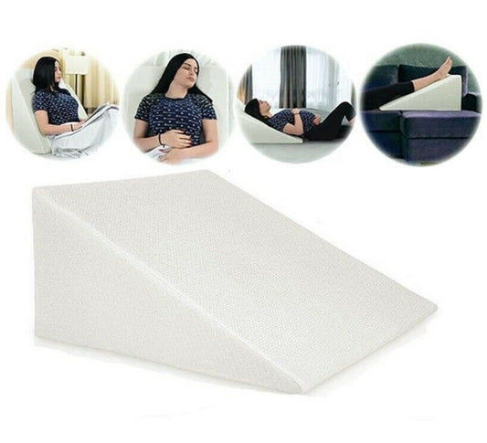 Large Triangle Wedge Pillow Support Bed Cushion 50 X 46 X 28 CM