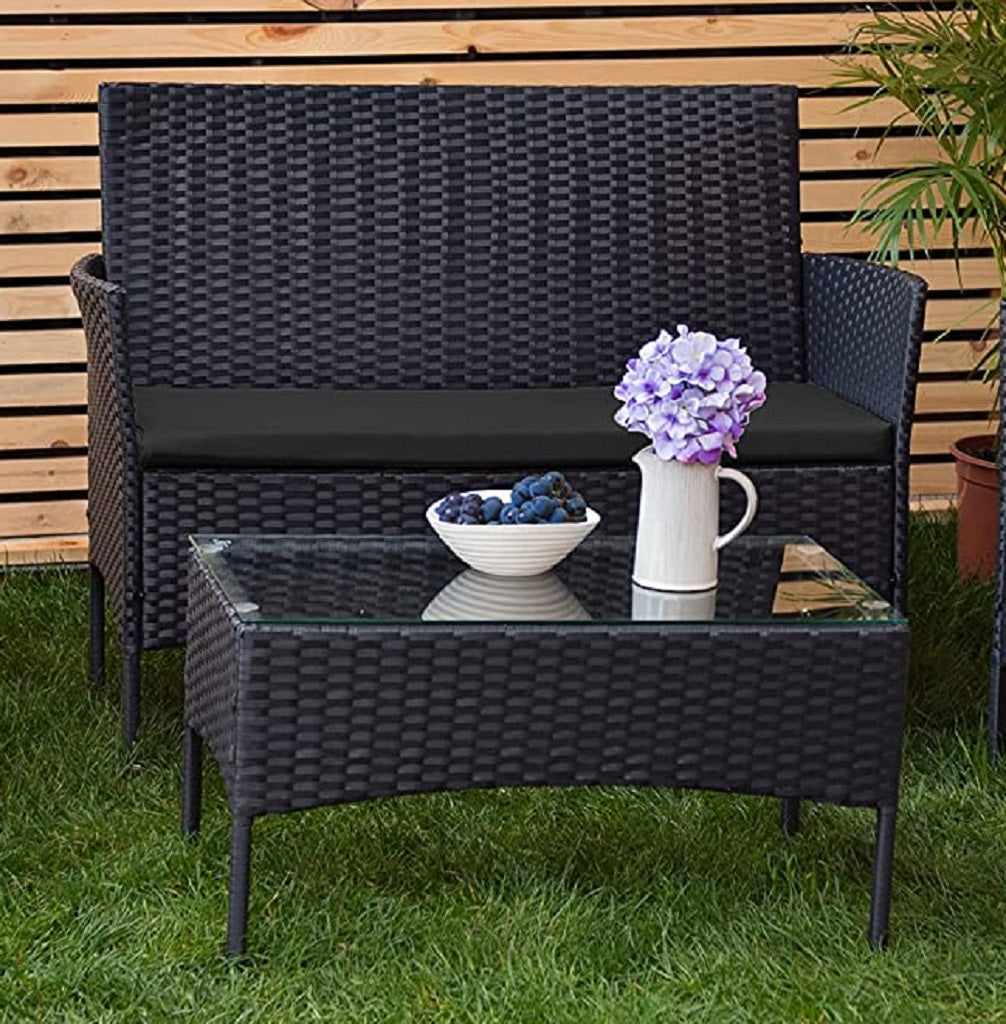 Outdoor Rattan Garden Patio Furniture Sofa Seat Cushion Pad Only, 2 Seater