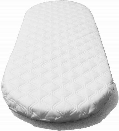 Moses Basket Baby Crib Mattress Quilted 65-70 CM to 26-30 CM (L) 4 CM Depth (W)