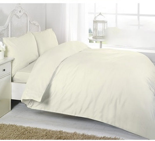 Soft 100% Egyptian Cotton 400 Thread Count Fitted Sheet Duvet Cover & Pillowcases