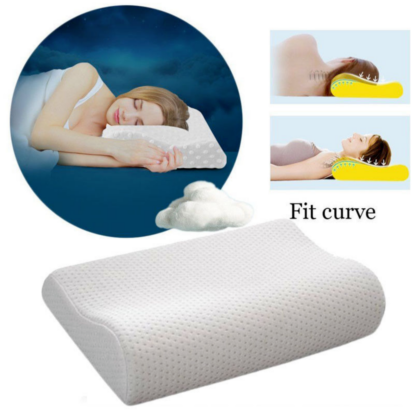 Hotel Quality Pillows Bounce Microfiber Feather Firm Memory Foam & V Pillows