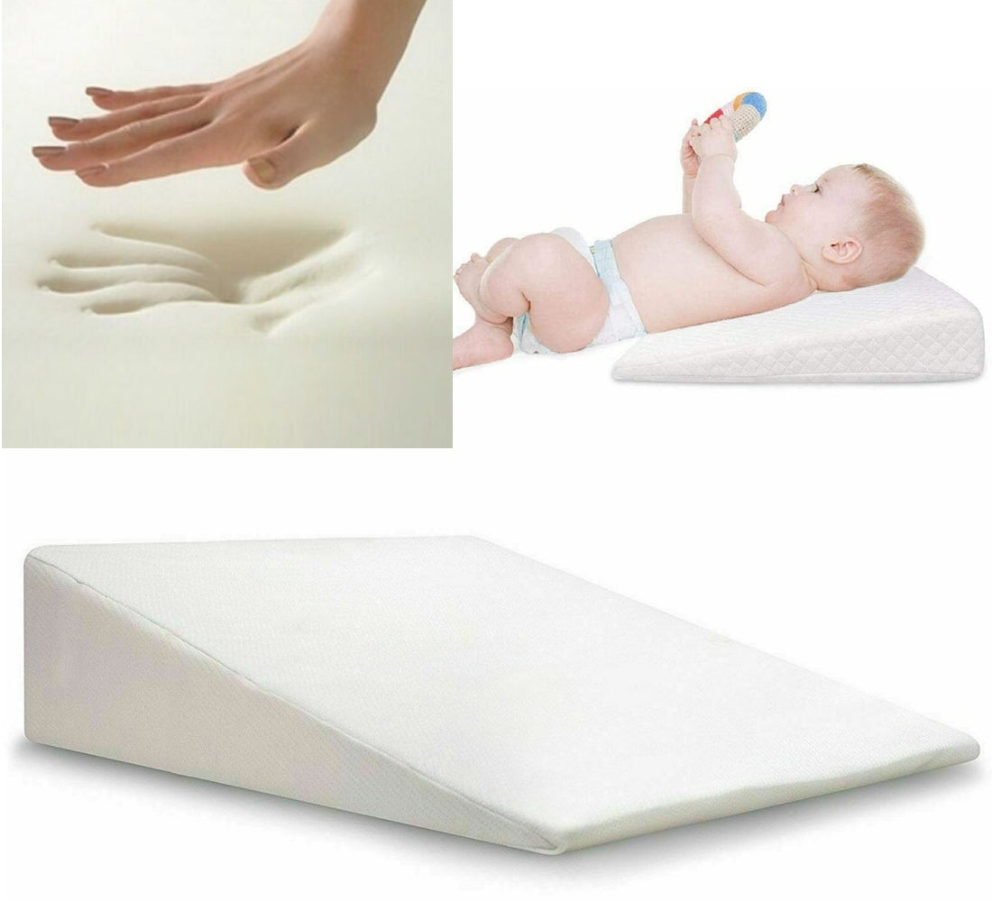 Baby Cot Wedge Pillow For Kids Boys Girls Best For Pram Crib Cot 60x33x7.5 CM