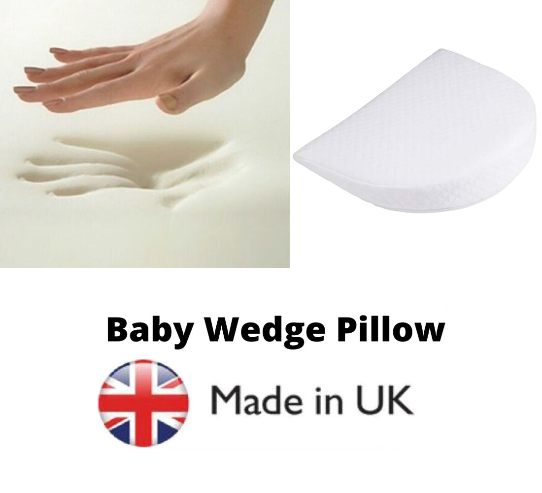 Baby Round Wedge Foam Pillow Anti Re-flux Colic Anti Choking Cushion 31x29x7.5 CM