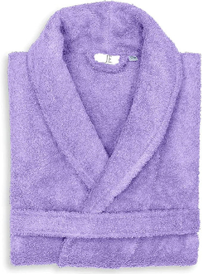 100% Egyptian Cotton Shawl Collar Extra Absorbent Unisex Bathrobe