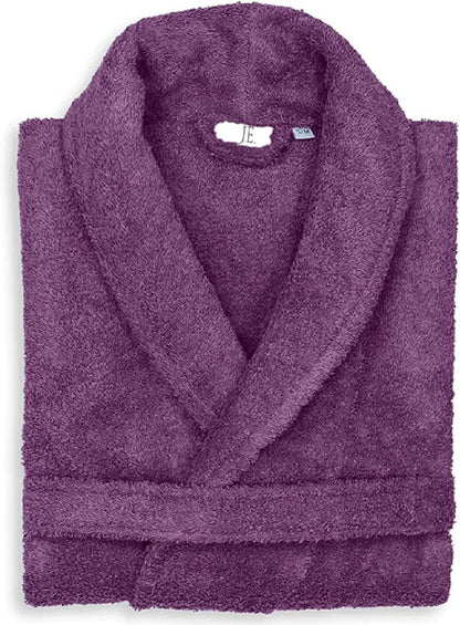 100% Egyptian Cotton Shawl Collar Extra Absorbent Unisex Bathrobe