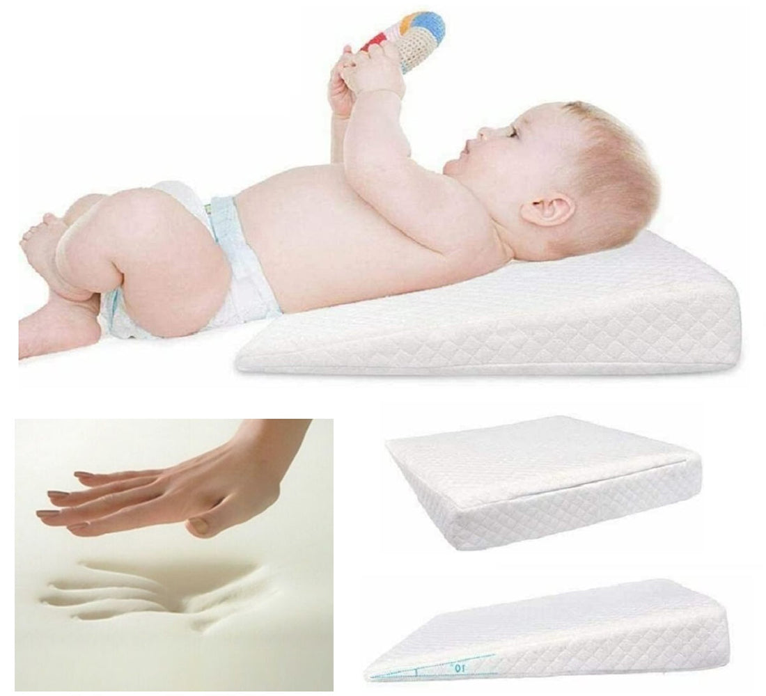 Baby Square Wedge Foam Pillow Anti Re-flux Colic Anti Choking Cushion 38x31x7.5 CM