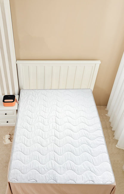 Self Heating Mattress Topper With Heat Reflecting Foil and Thermal Lining to Retain Heat