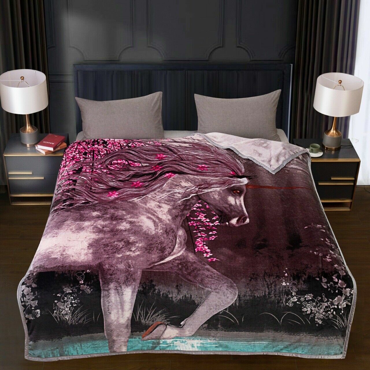 Soft Faux Fur Mink Throw Blanket Bedspread Bed Sofa Throw