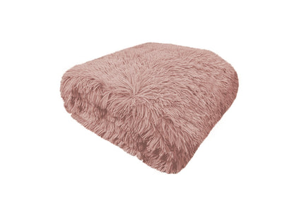 Weighted Blanket Throw 100% Polyester Cozy Soft Fleece Cuddles Long Fur 4-8kg Blanket For Deeper Sleep