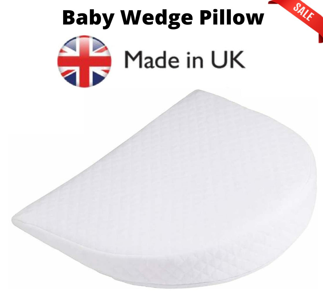 Baby Round Wedge Foam Pillow Anti Re-flux Colic Anti Choking Cushion 31x29x7.5 CM