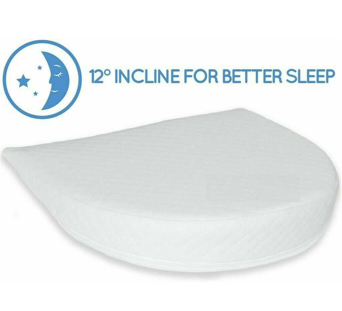 Baby Round Wedge Foam Pillow Anti Re-flux Colic Anti Choking Cushion 31x29x7.5 CM