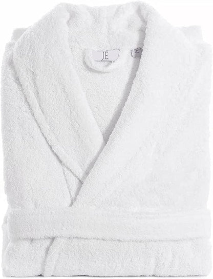 100% Egyptian Cotton Shawl Collar Extra Absorbent Unisex Bathrobe