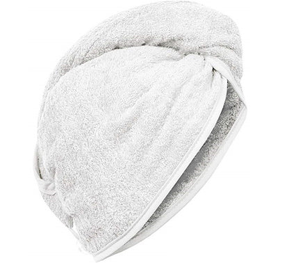 100% Pure Cotton Soft Headwrap Towel Turban Quick Hair Dry 500GSM With Button