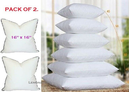 Duck Feather Cushion Pads Inner Inserts Fillers 16" 18" 20" 22" 24" Pack Of 2